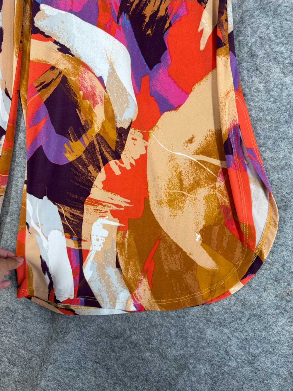 Marallis Wide Leg Pants Abstract Print XL Boho Palazzo Resort Vacation Summer - Picture 3 of 13